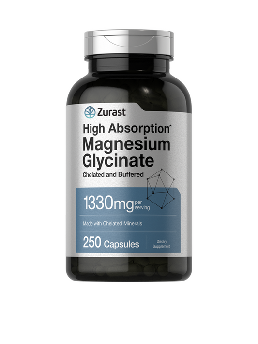 Magnesium Glycinate 1330mg per serving | 250 Capsules